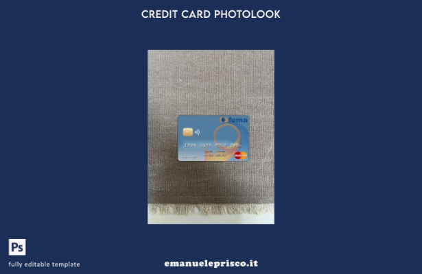 modello frontale photolook mastercard banca Benin Fema stile verificato